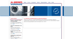 Desktop Screenshot of koevoetsinstallatie.nl